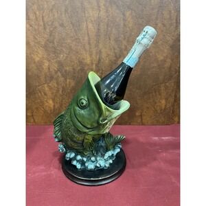 Decorative Fish Wine Bottle Holder Sculpture (Bottle not Included)